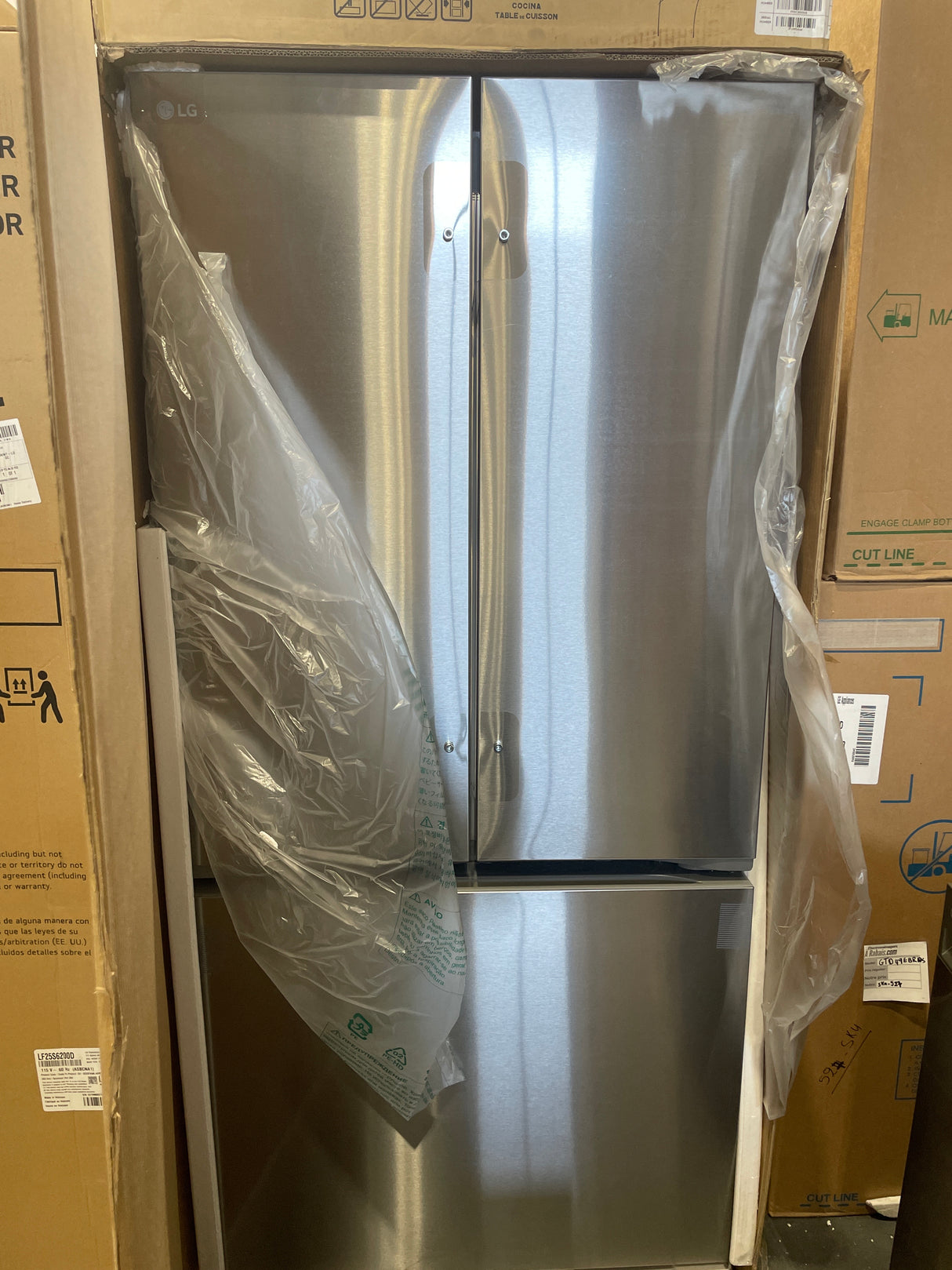 LF25H6200S - 33 - RÉFRIGÉRATEURS - LG - Modèle français 3 portes - Inox - Produit déballé