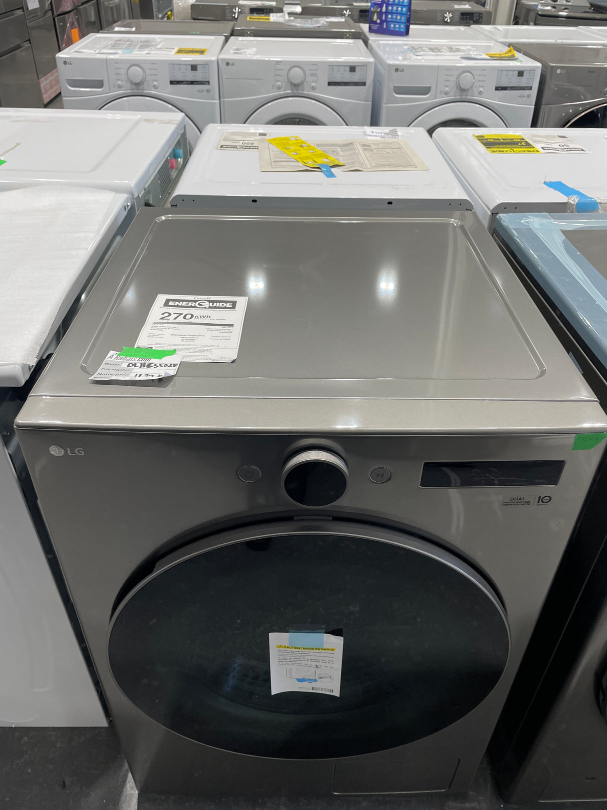 WM5500HVA, DLHC5502V - Washer/Dryer Sets - LG - Ventless Heat Pump - Open box