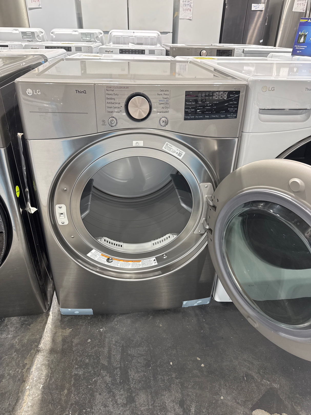 DLEX3850V - SÉCHEUSES - LG - Électriques - Acier inoxydable - Boîte ouverte