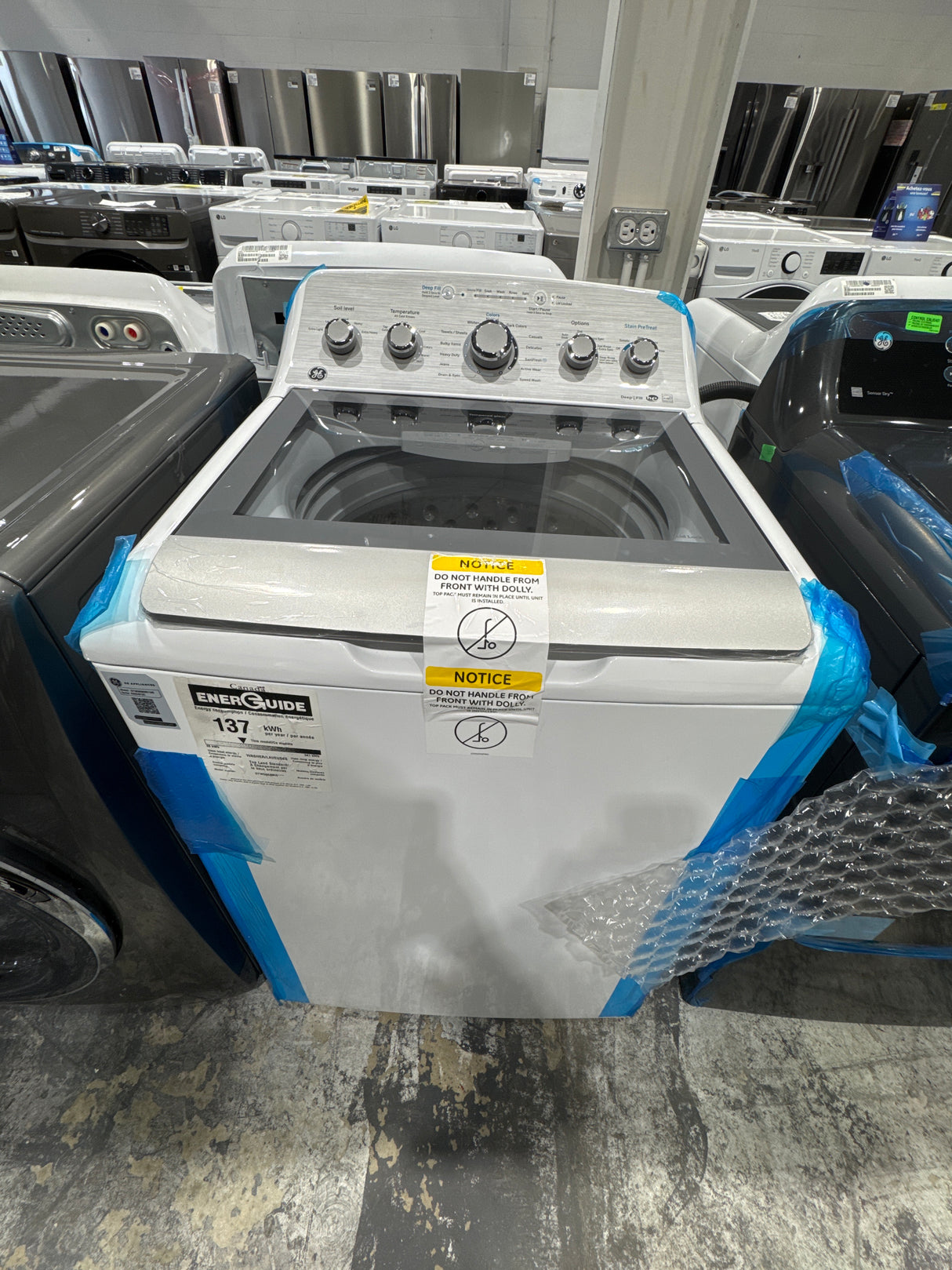 GTW580BMRWS - 27" - WASHERS- Top load - GE - Open box