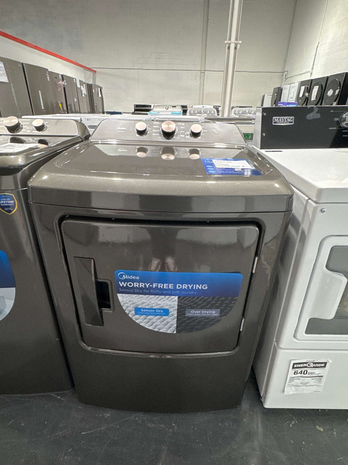 MLTW47A5BGG,   MLTE47A5BGG  - Washer/Dryer Sets - Top load - Midea - Open box