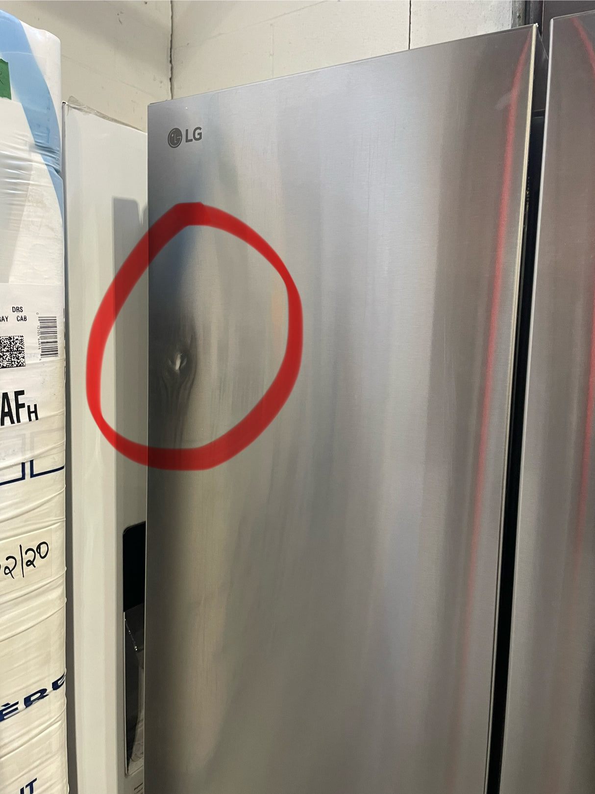 LF21C6200S - Réfrigérateurs - LG - 3 portes françaises - Profondeur de comptoir - Acier inoxydable - Boîte ouverte