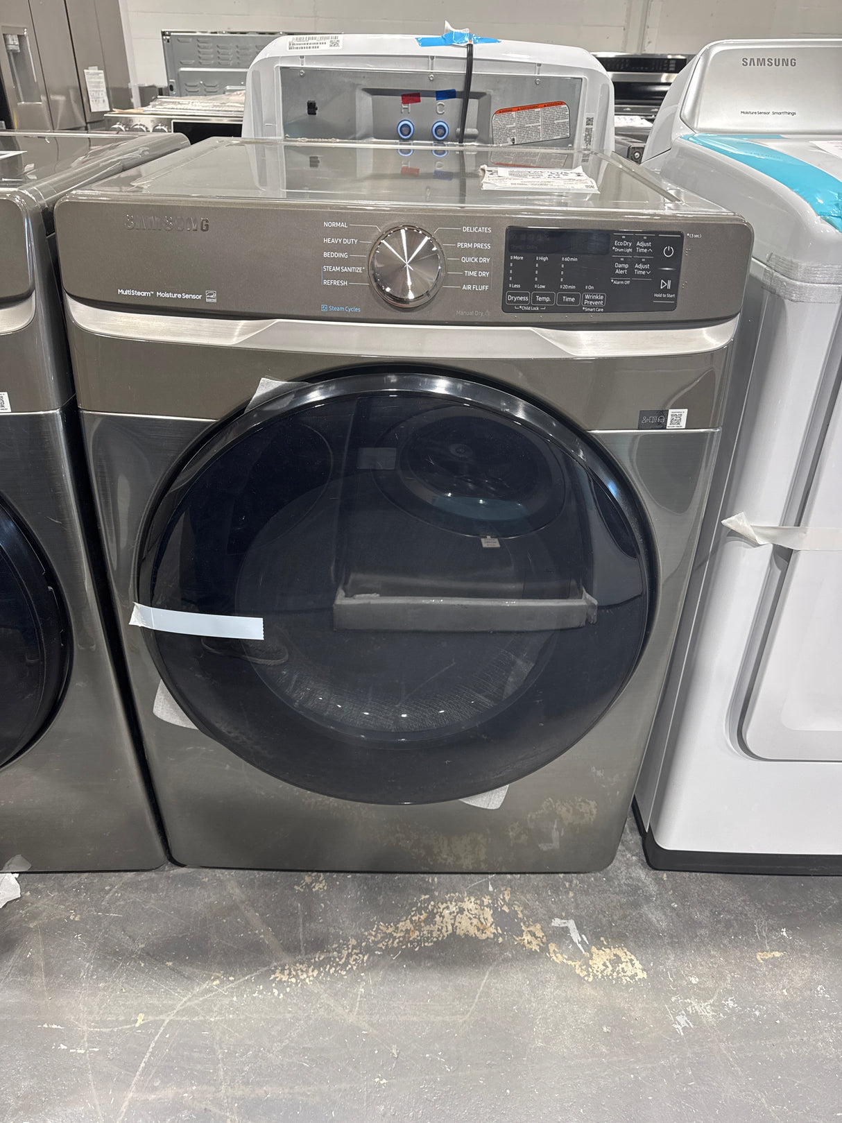 DVE45T6100P - DRYER - Front Load - Samsung - Stainless Steel - Open box