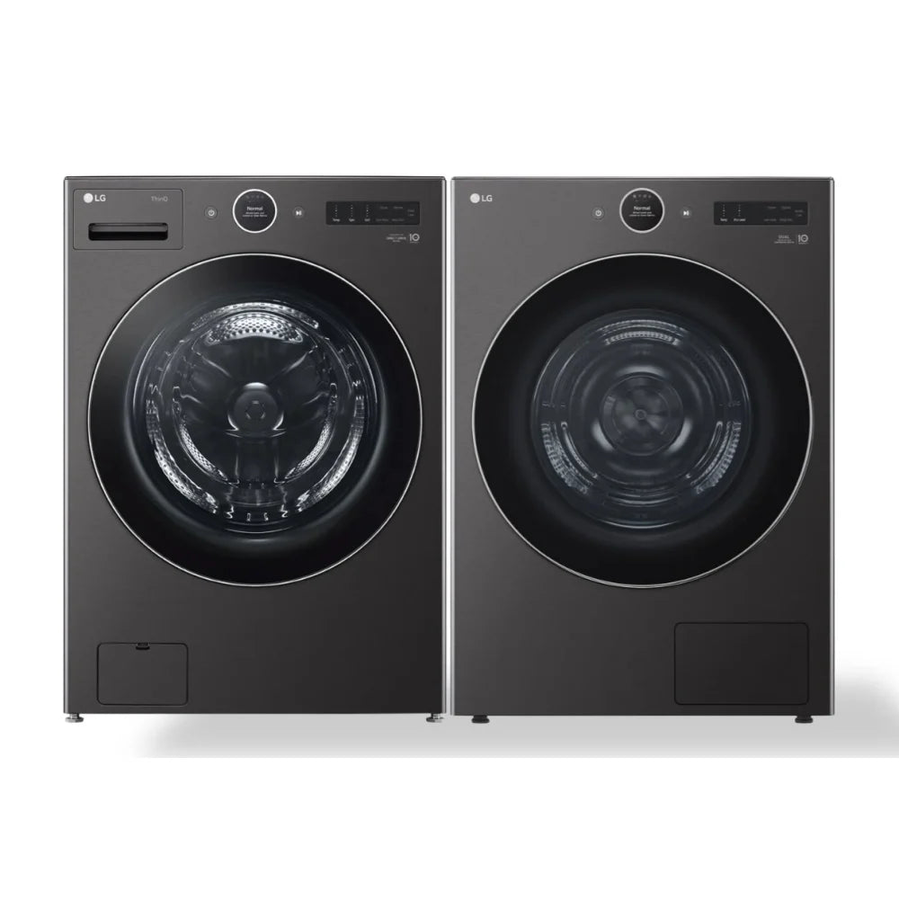 DLEX6700B/WM6700HBA - Ensemble laveuse/sécheuse - Chargement frontal - LG - Acier noir - Emballage ouvert