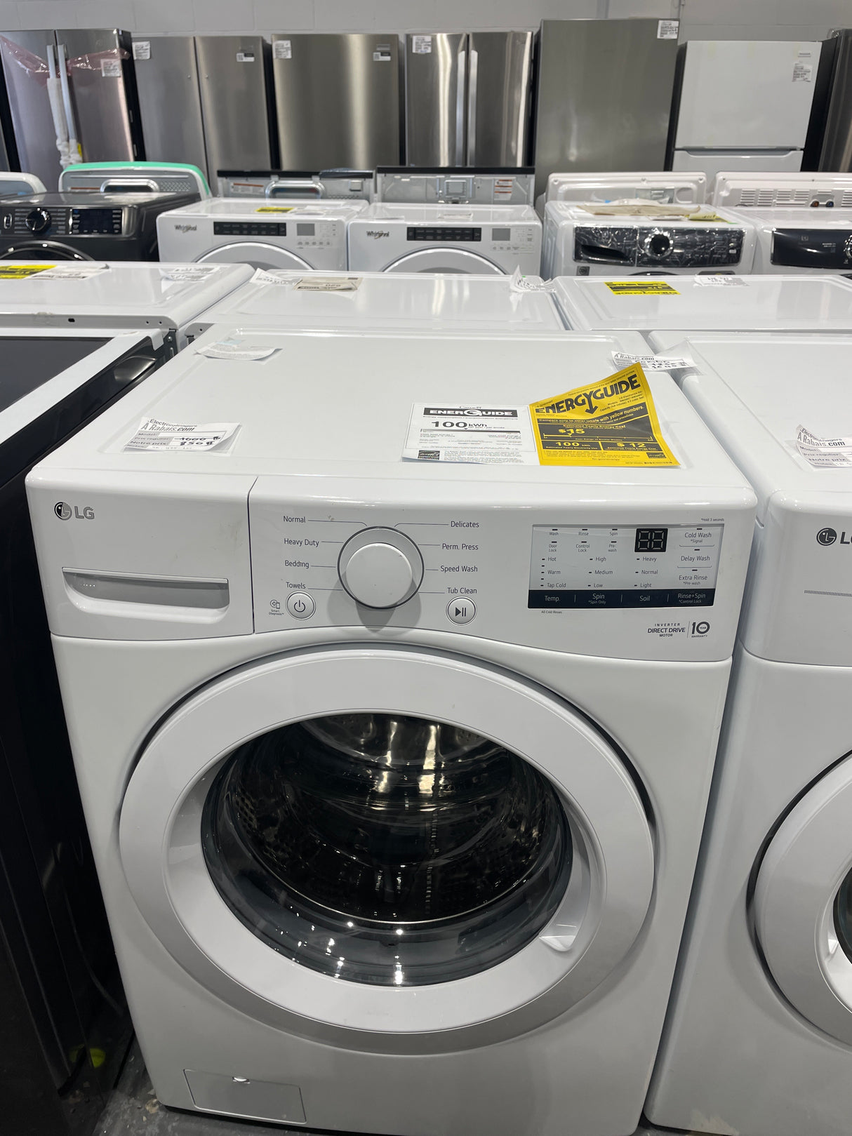 WM3400CW, DLE3400W- Washer/Dryer Sets - Front Load - LG - Open Box