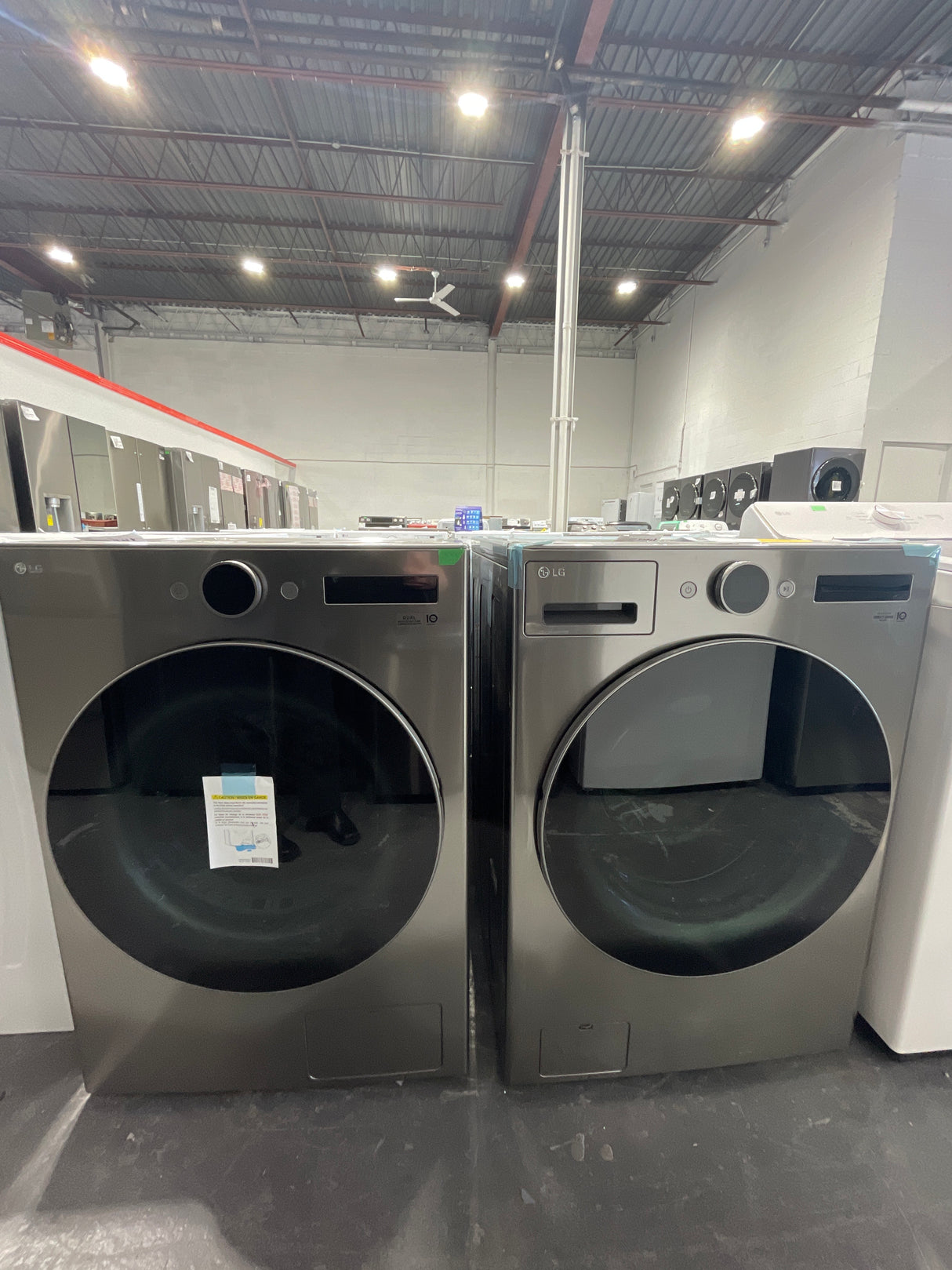 WM5500HVA, DLHC5502V - Washer/Dryer Sets - LG - Ventless Heat Pump - Open box