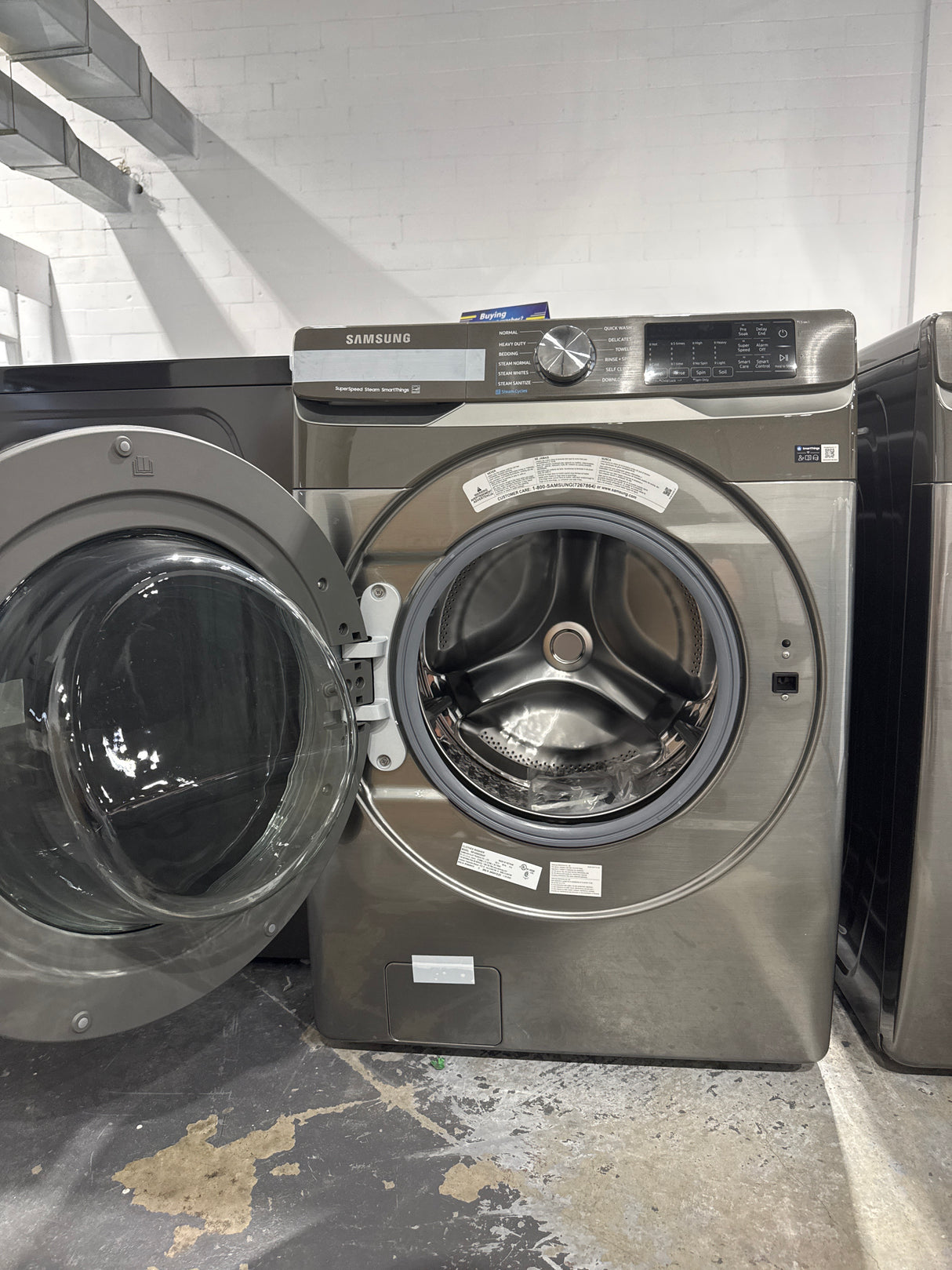 WF45B6300AP, DVE45B6305P - Ensembles laveuse/sécheuse - Chargement frontal - Samsung - Emballage ouvert