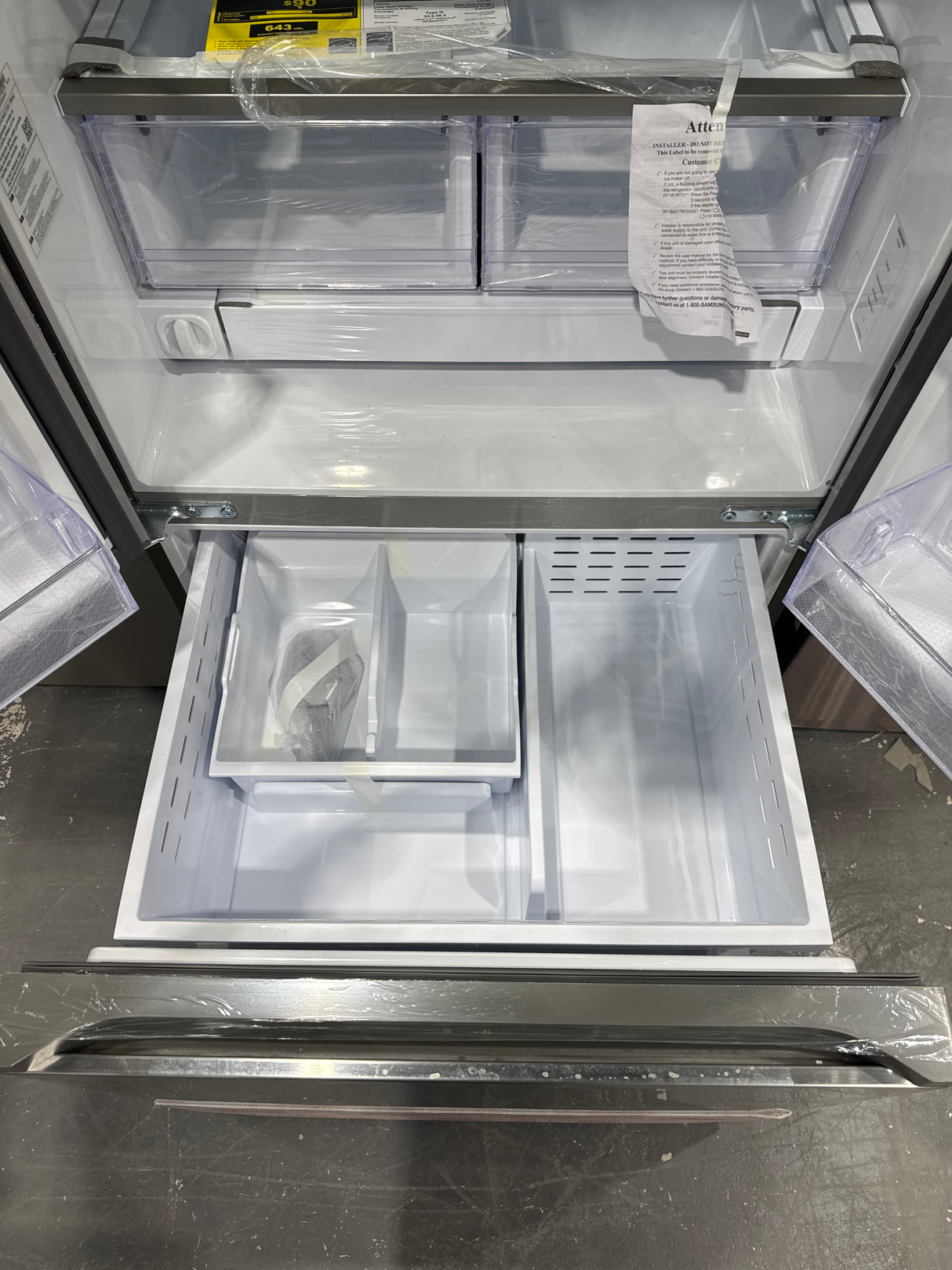 RF25C5151SR - REFRIGERATORS - Samsung - 33 - French 3-Door - Stainless Steel - Open Box