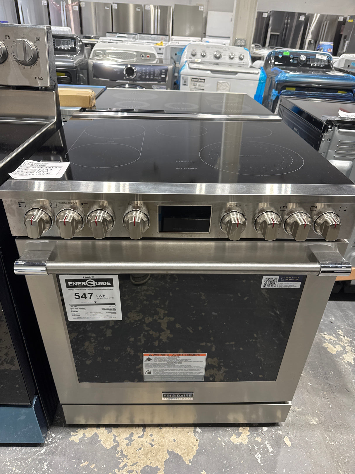 PCFE308CAF - Electric Range - Frigidaire Professional - Stainless Steel - Open Box