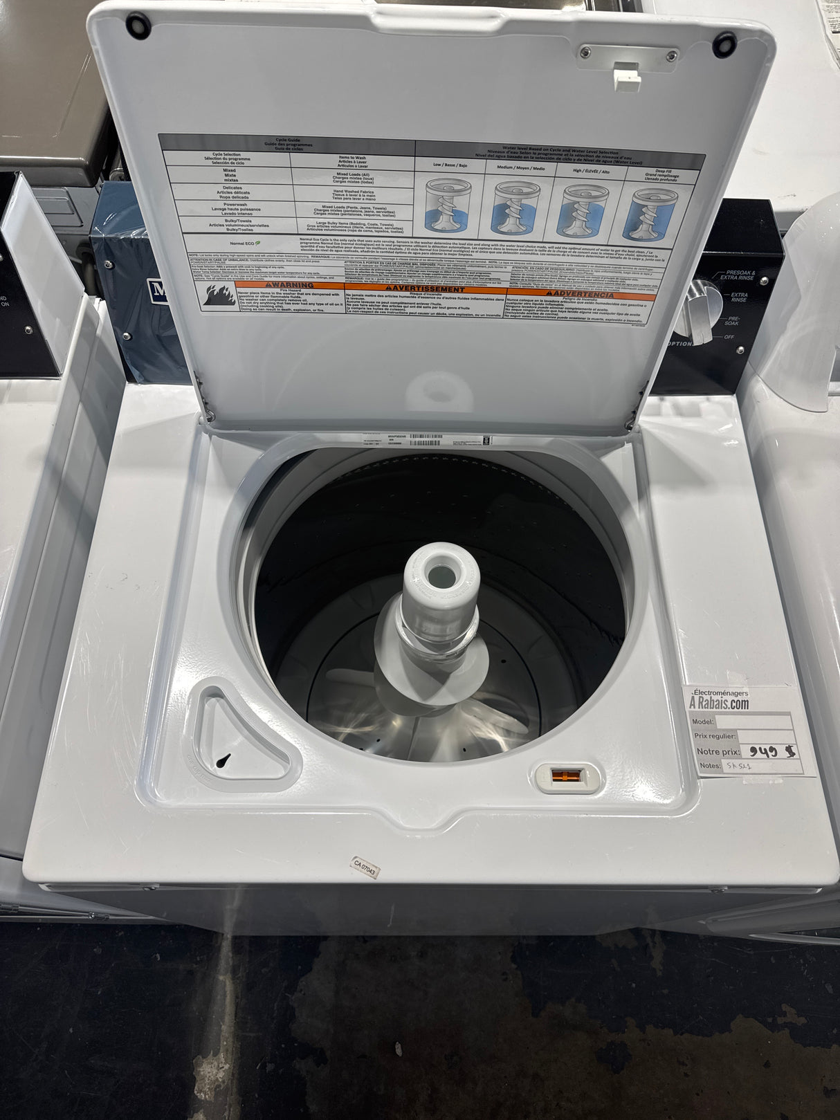 YMEDP586GW0, MVWP585GW0 - Washer/Dryer Sets - Top load - Maytag   -  Commercial-grade  - Open box