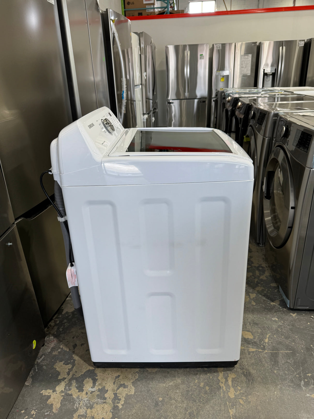 WA45T3200AW/DVE45T3200W- Washer/Dryer Sets - Samsung - White - Open box