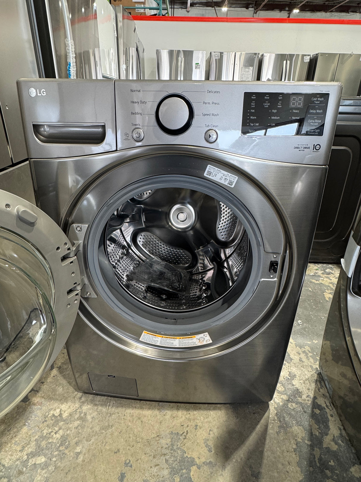 WM3400CV / DLE3400V - Ensembles laveuse-sécheuse - Chargement frontal - LG - Acier graphite - Boîte ouverte