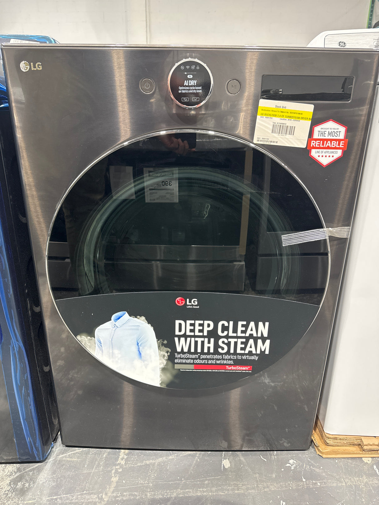 DLEX6700B - DRYERS - LG - Electric - Stainless Steel - Open Box