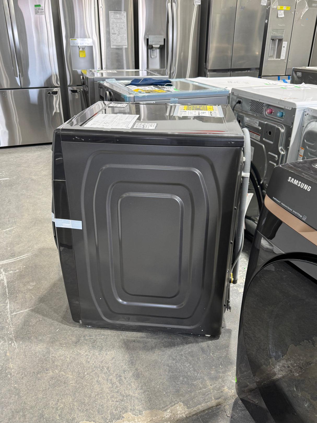 WF50BG8300AVUS, DVE50BG8300VAC - Washer/Dryer Sets - Front Load - Samsung - Stainless Steel - Open box