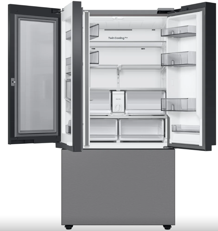 RF30BB6600QLAA- REFRIGERATORS - Samsung - French 3-Door - 36" - Stainless Steel - Open Box (Copy)