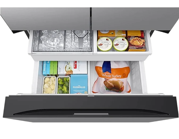 RF30BB6600QLAA- REFRIGERATORS - Samsung - French 3-Door - 36" - Stainless Steel - Open Box (Copy)