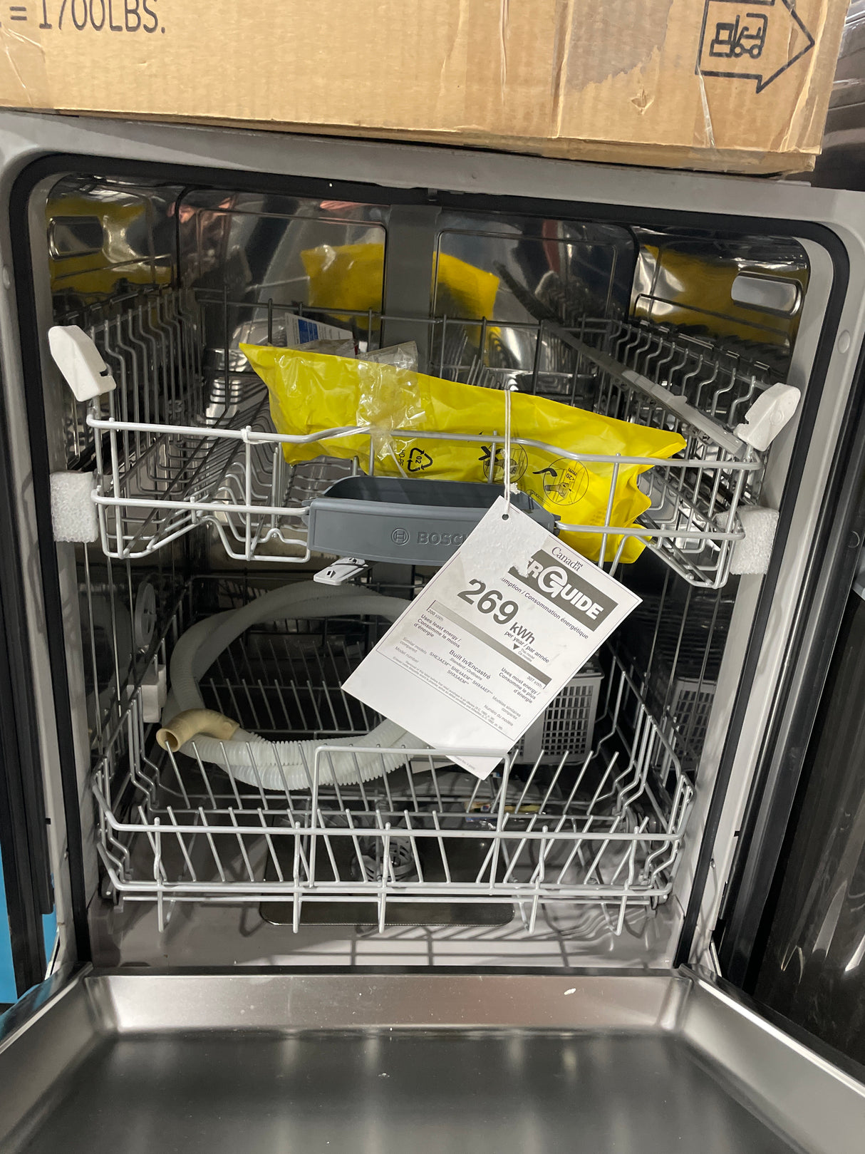 SHE3AEM5N - DISHWASHERS - Bosch - Front Controls - Stainless Steel - Open Box