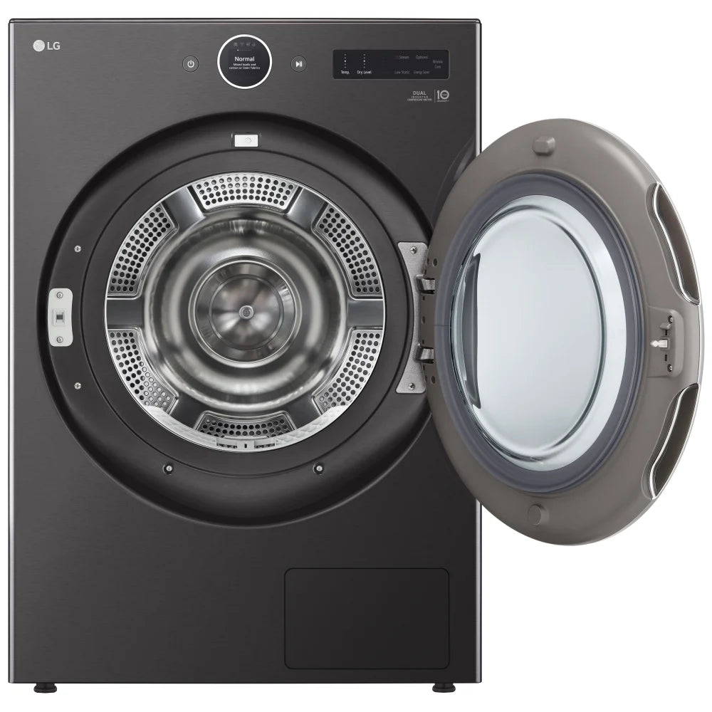 DLEX6700B/WM6700HBA - Ensemble laveuse/sécheuse - Chargement frontal - LG - Acier noir - Emballage ouvert