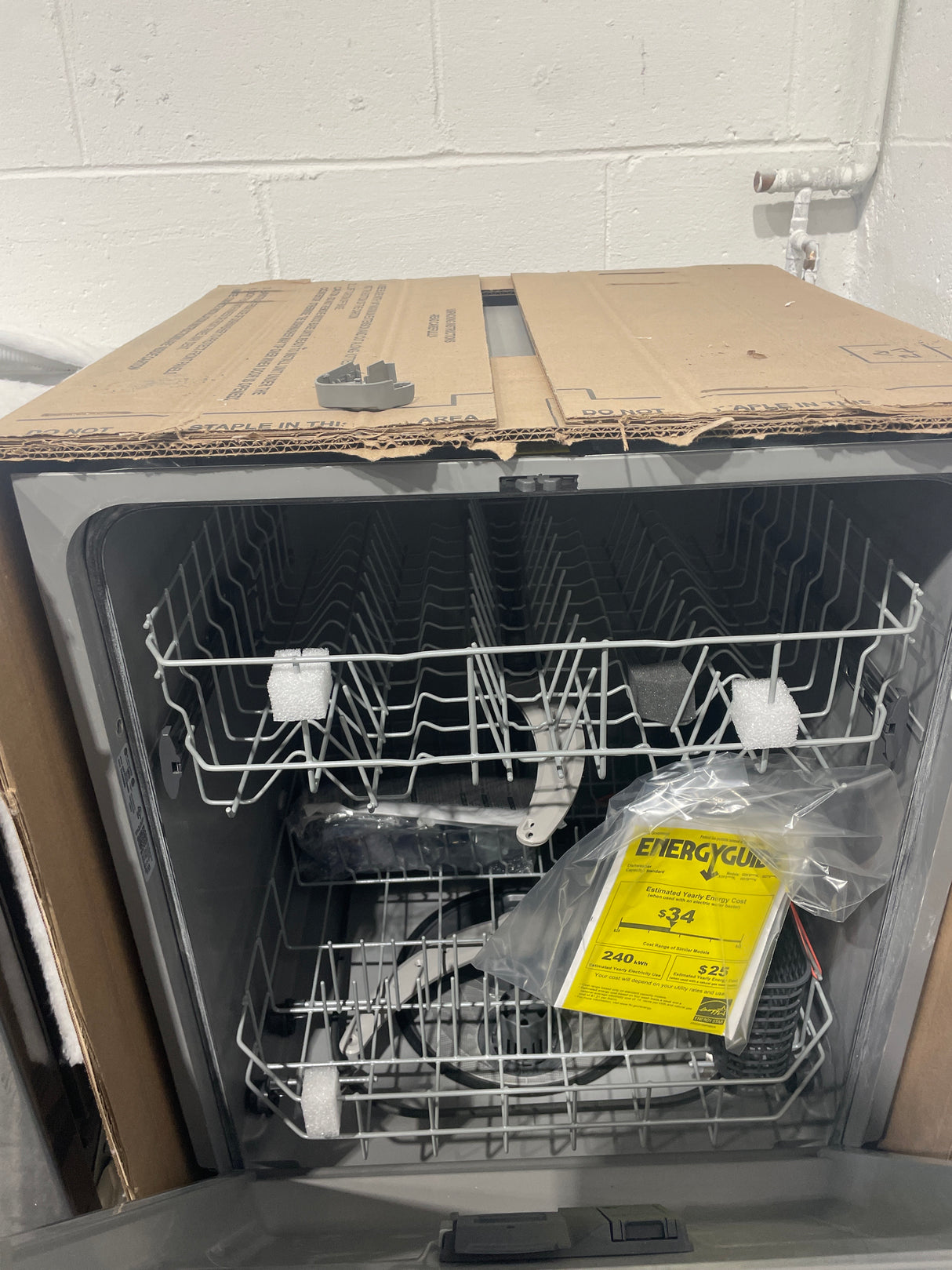 GDF511PGRBB - DISHWASHERS - TOP control - GE - BLACK - Open box