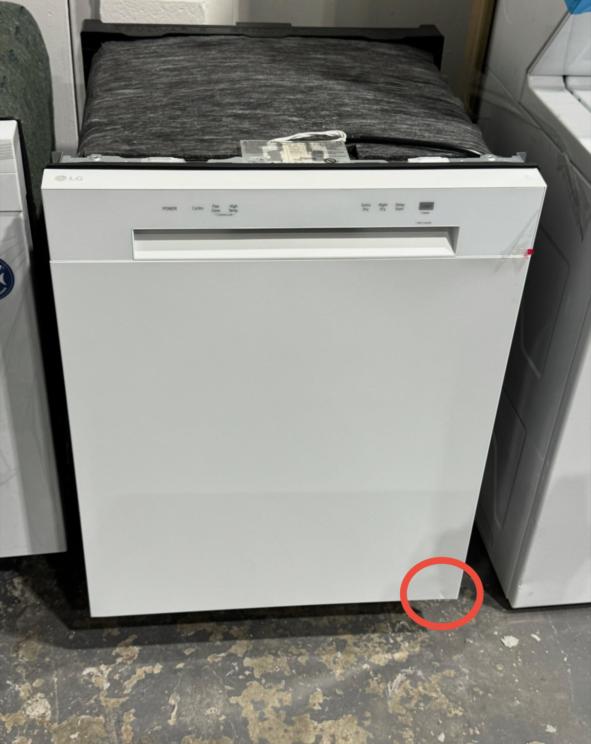 LDFC2423W - Lave-vaisselle - LG - Commandes frontales - Blanc - Produit déballé