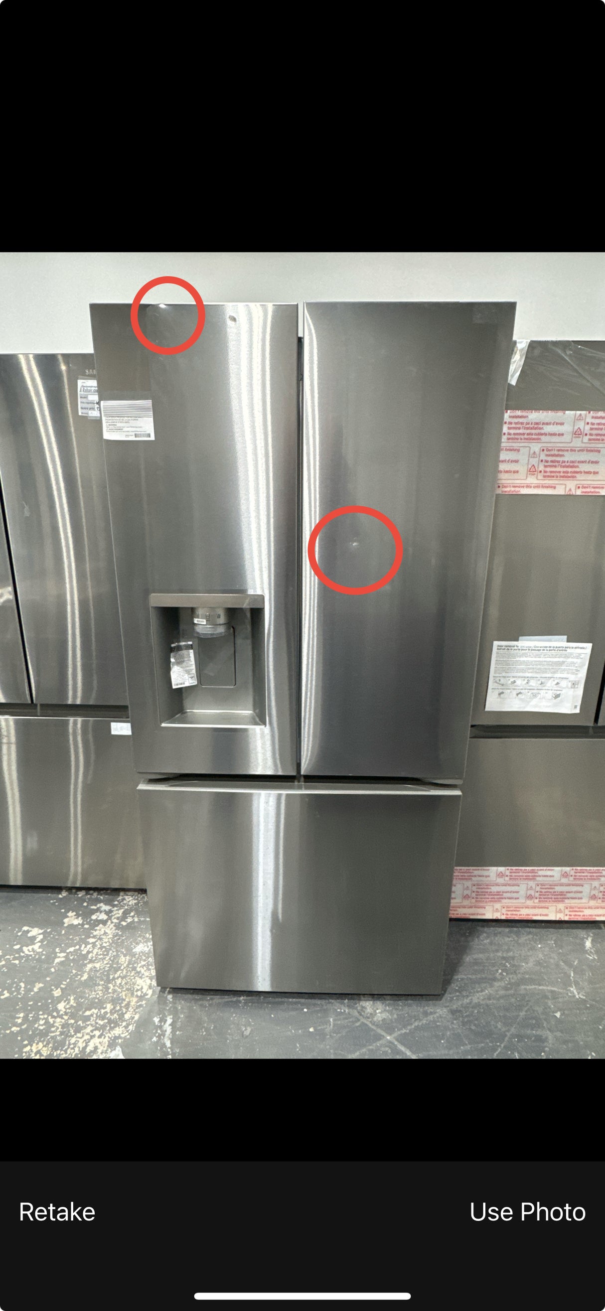 LF25S6330S - Réfrigérateurs - LG - 3 portes françaises - Acier inoxydable - Boîte ouverte