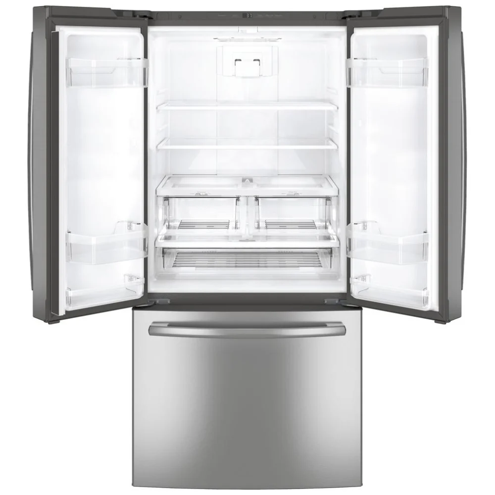 GNE25DYRKFS - Réfrigérateurs - GE - 3 portes françaises - Acier inoxydable - Boîte ouverte