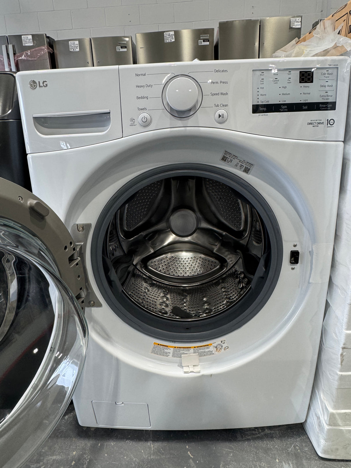WM3400CW, DLE3400W - Ensemble laveuse/sécheuse - Chargement frontal - LG - Emballage ouvert