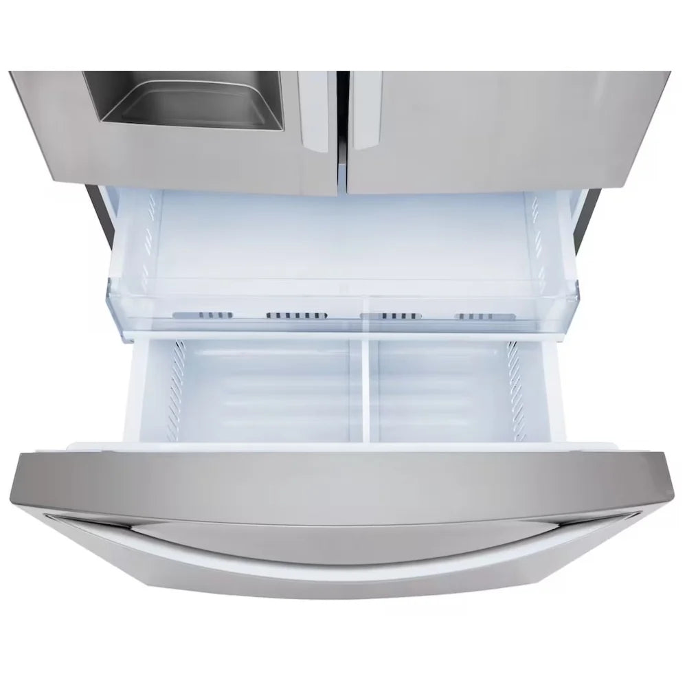 LRFS28XBS -36 RÉFRIGÉRATEURS - LG - 3 portes françaises - Acier inoxydable noir - Boîte ouverte