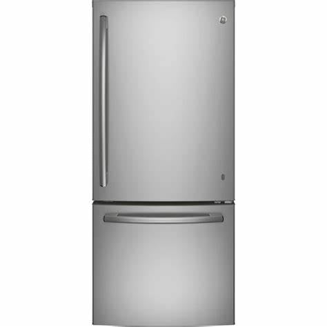 GDE21DYRKFS - Réfrigérateurs - GE - Congélateur inférieur - Acier inoxydable - Boîte ouverte