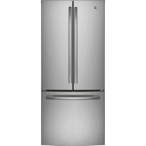 GNE21DYRKFS - Réfrigérateurs - GE - 3 portes françaises - Acier inoxydable - Boîte ouverte