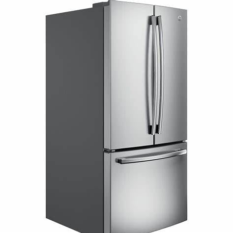 GNE21DYRKFS - Réfrigérateurs - GE - 3 portes françaises - Acier inoxydable - Boîte ouverte