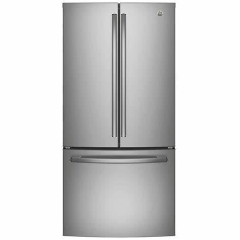GNE25DYRKFS - Réfrigérateurs - GE - 3 portes françaises - Acier inoxydable - Boîte ouverte