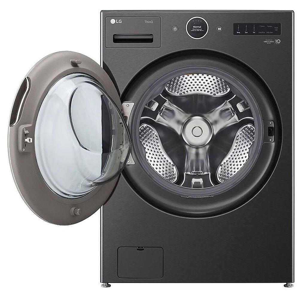 DLEX6700B/WM6700HBA - Ensemble laveuse/sécheuse - Chargement frontal - LG - Acier noir - Emballage ouvert