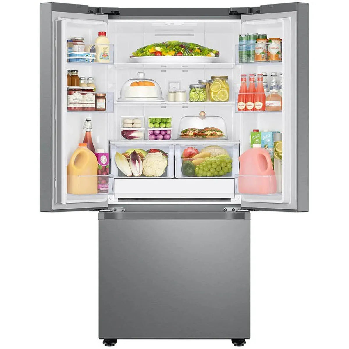 RF22A4111SR/AA - REFRIGERATORS - Samsung - French 3-Door - Stainless Steel - Open Box