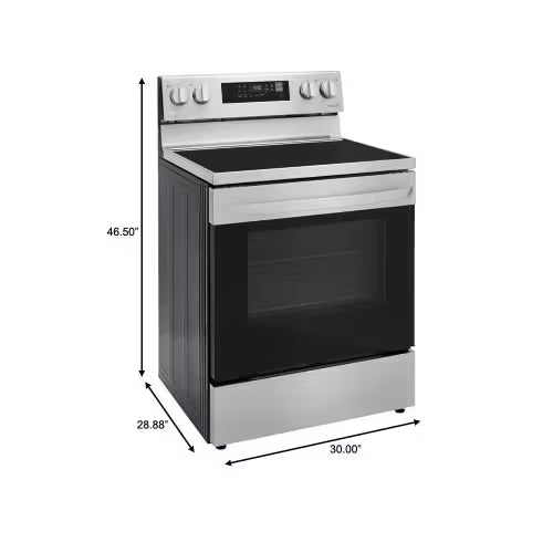 LREL6323S - Cuisinière électrique - LG - Acier inoxydable - Boîte ouverte
