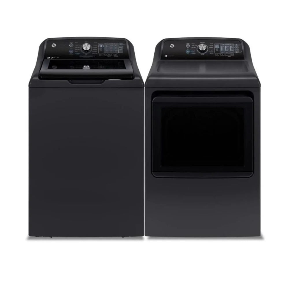 GTW690BMTDG, GTD69EBPTDG - Ensembles laveuse-sécheuse - Chargement par le haut - GE - Boîte ouverte