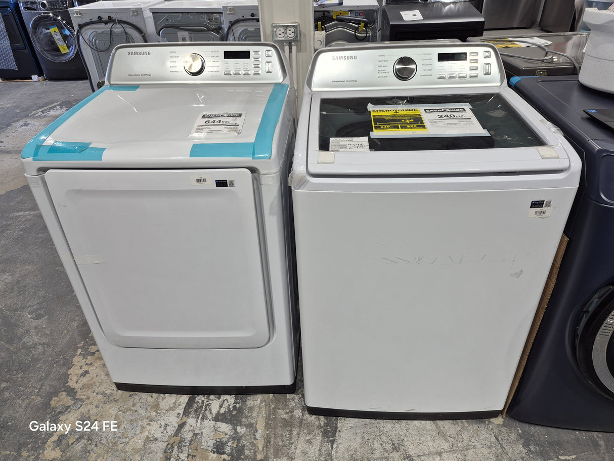 DVE47CG3500WAC/WA46CG3505A - Washer/Dryer - Samsung - White - Open box
