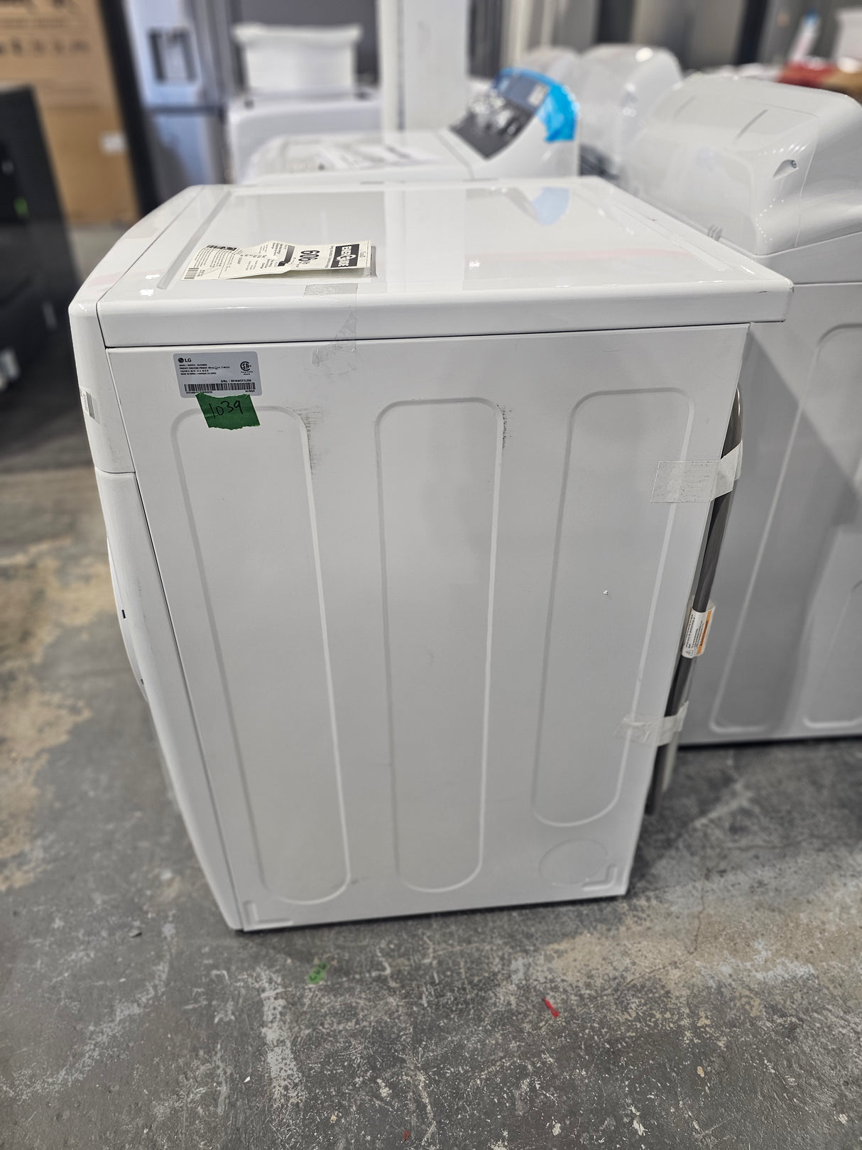 DLE3400W - SÈCHE-LINGE - Chargement frontal - LG - Blanc - Emballage ouvert