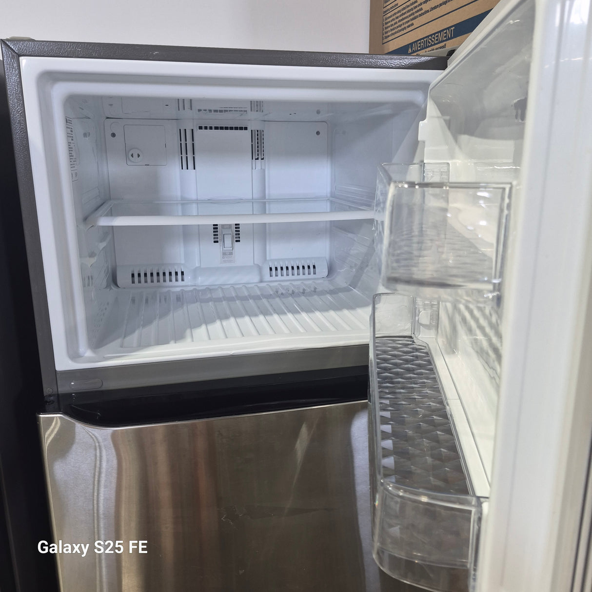 LTCS20020s - Réfrigérateur - LG - Congélateur supérieur - Acier inoxydable - Boîte ouverte