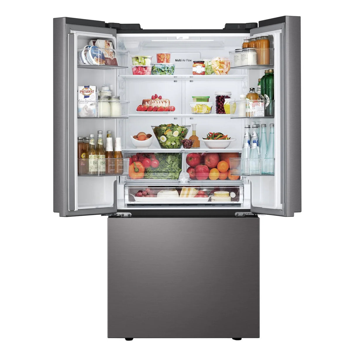 LF25S6200D - REFRIGERATORS - LG - 33 - French 3-Door - Black Stainless Steel - Open Box
