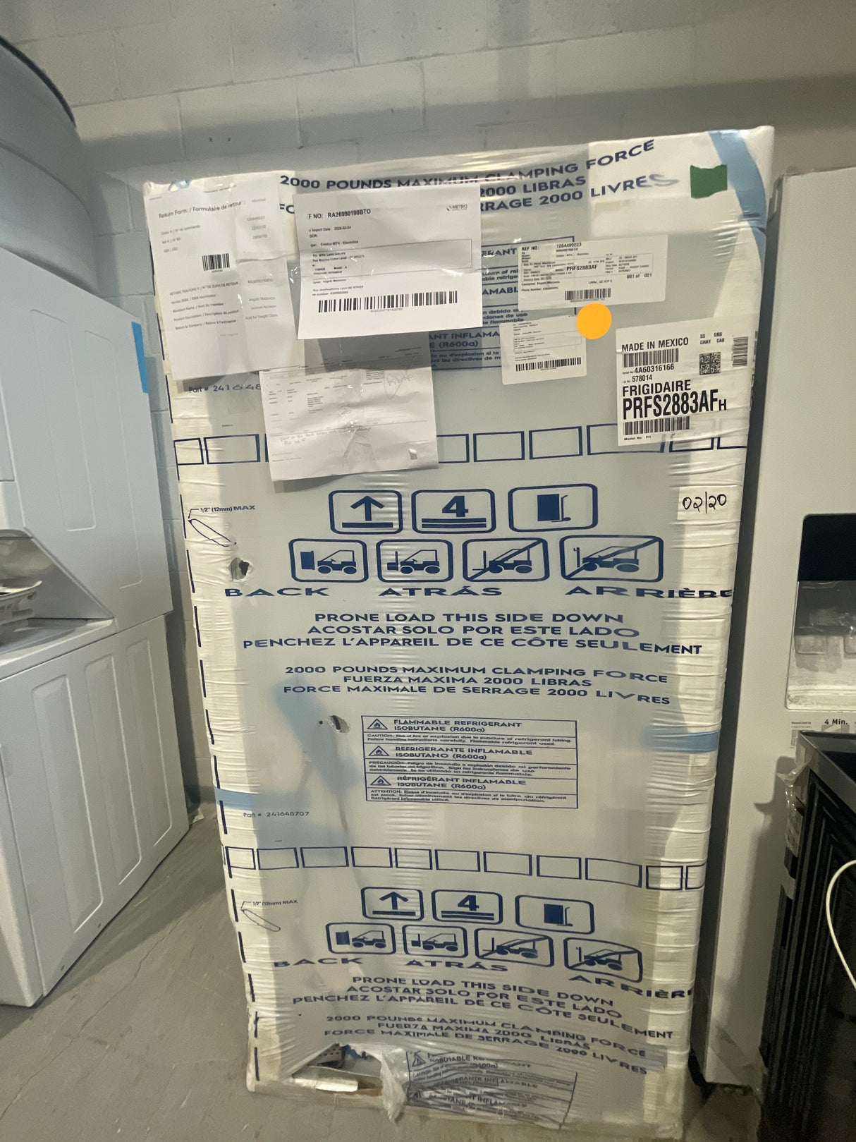 PRFS2883AF - REFRIGERATORS - Frigidaire- French 3-Door -  Stainless Steel - New