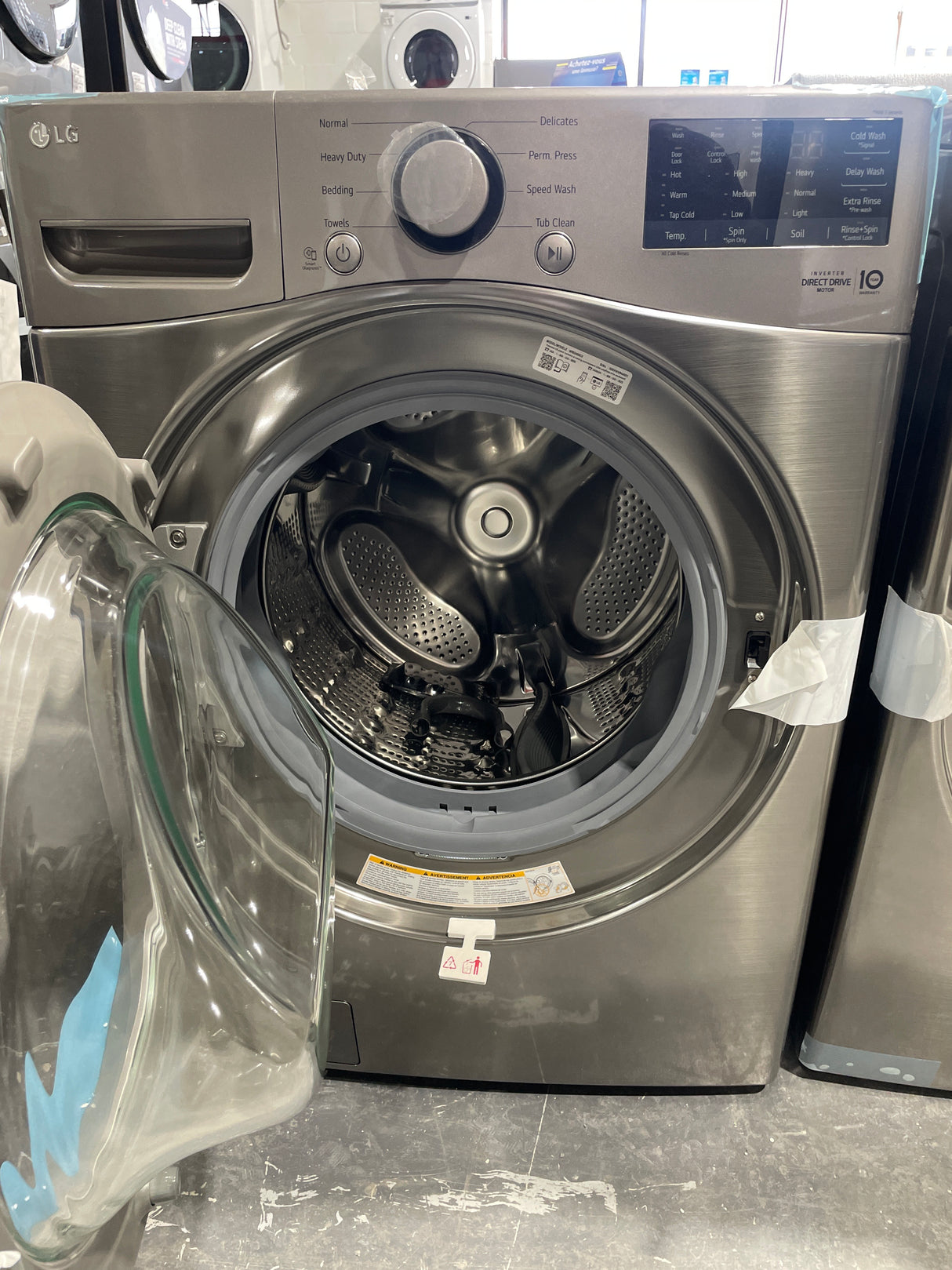 WM3400CV / DLE3400V - - Washer/Dryer Sets - Front load - LG - Graphite steel -  Open box