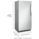 WSZ57L18DM08 - RÉFRIGÉRATEURS - Whirlpool - Congélateur Acier inoxydable - Boîte ouverte