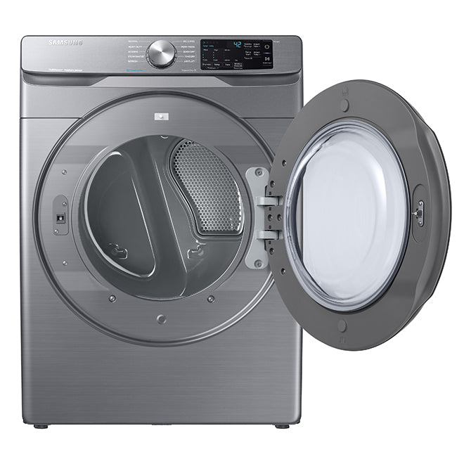 WF45R6100AP, DVE45T6100P - Ensemble laveuse/sécheuse - Chargement frontal - Samsung - Acier inoxydable - Emballage ouvert