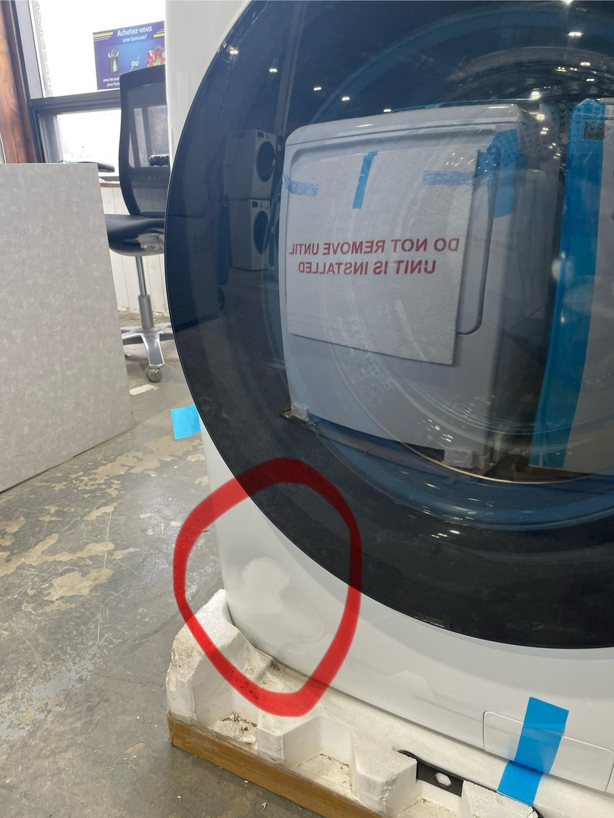 PFQ83HSLWWW - All‑in‑One Washer/Dryer - GE -  White - Open Box