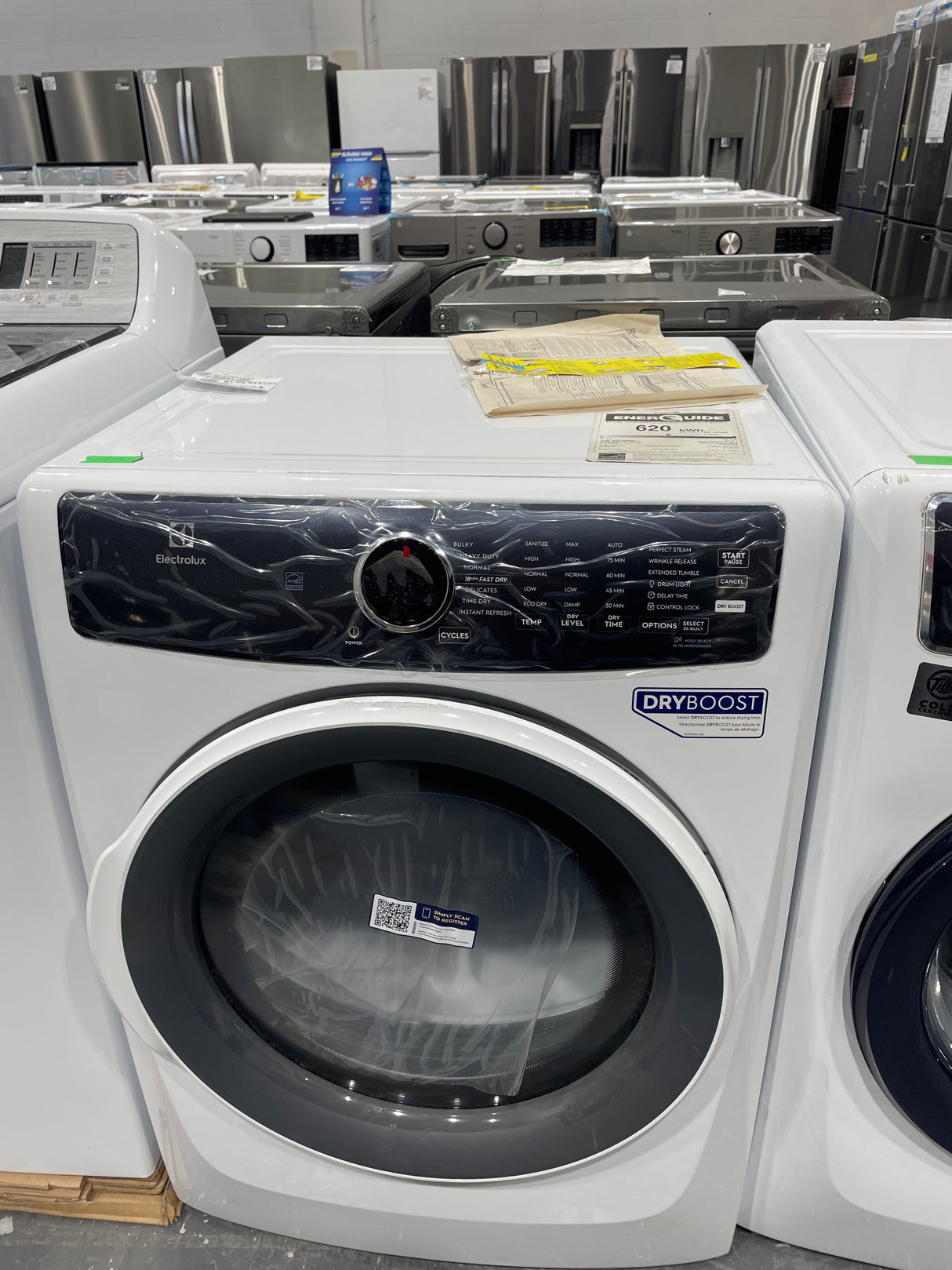 ELFE743CAW - Lave-linge - Electrolux - Blanc - Boîte ouverte