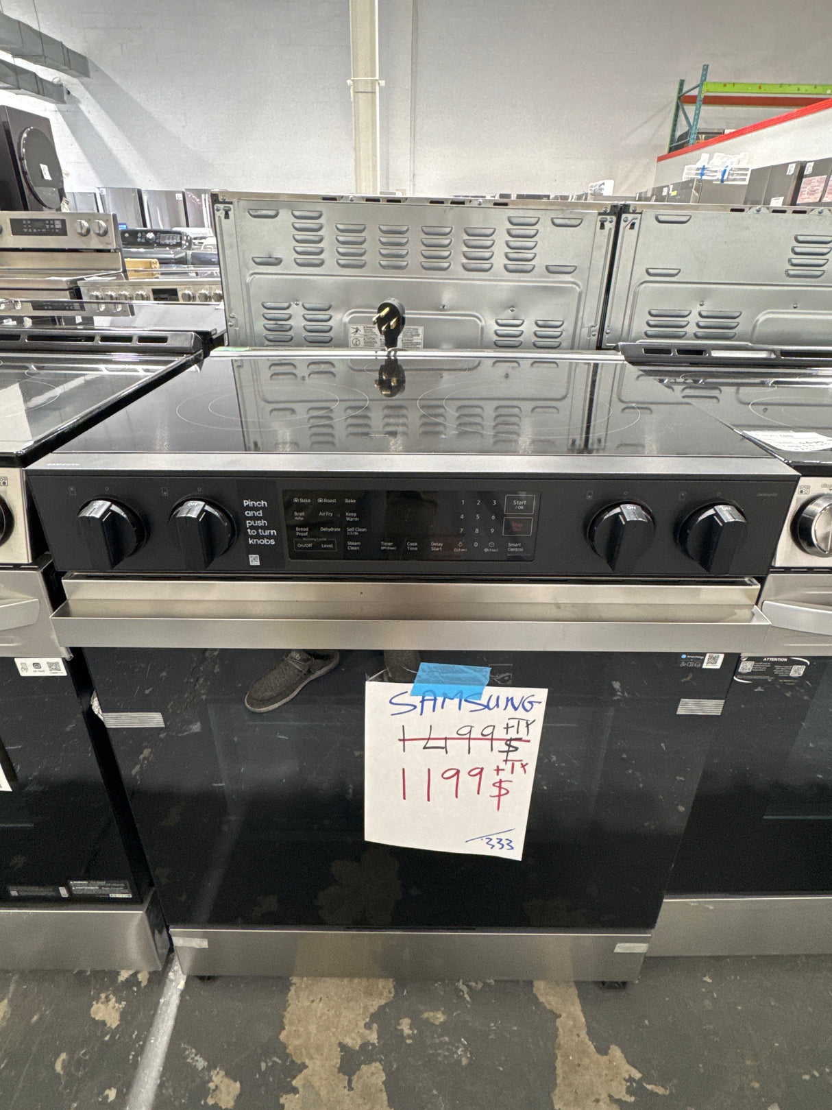 NSE6DG8310SRAC - RANGES - Samsung - Electric - Stainless Steel - Open Box