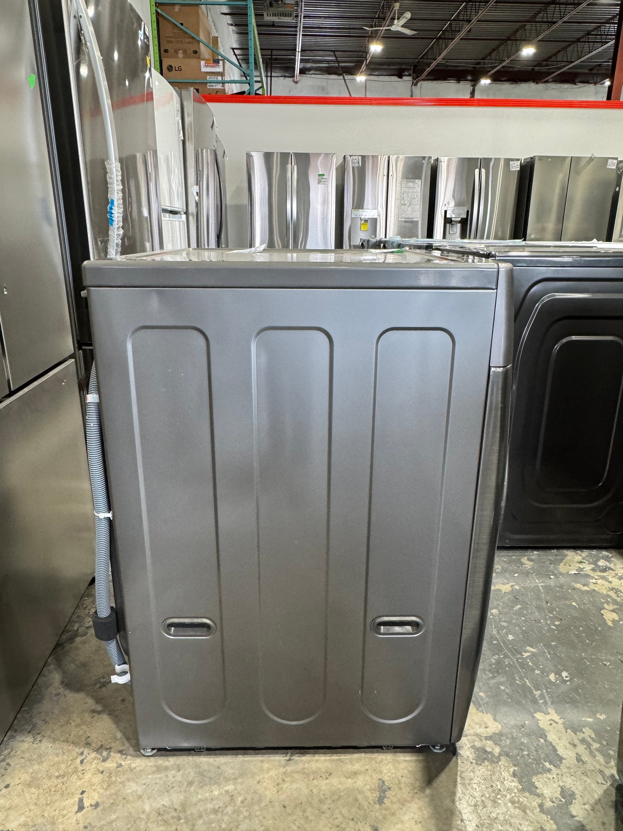 WM3400CV / DLE3400V - Ensembles laveuse-sécheuse - Chargement frontal - LG - Acier graphite - Boîte ouverte