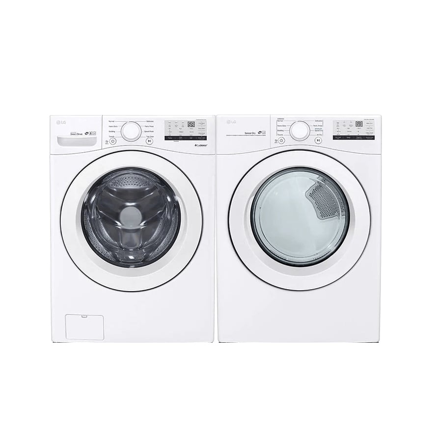 WM3400CW, DLE3400W- Washer/Dryer Sets - Front Load - LG - Open Box