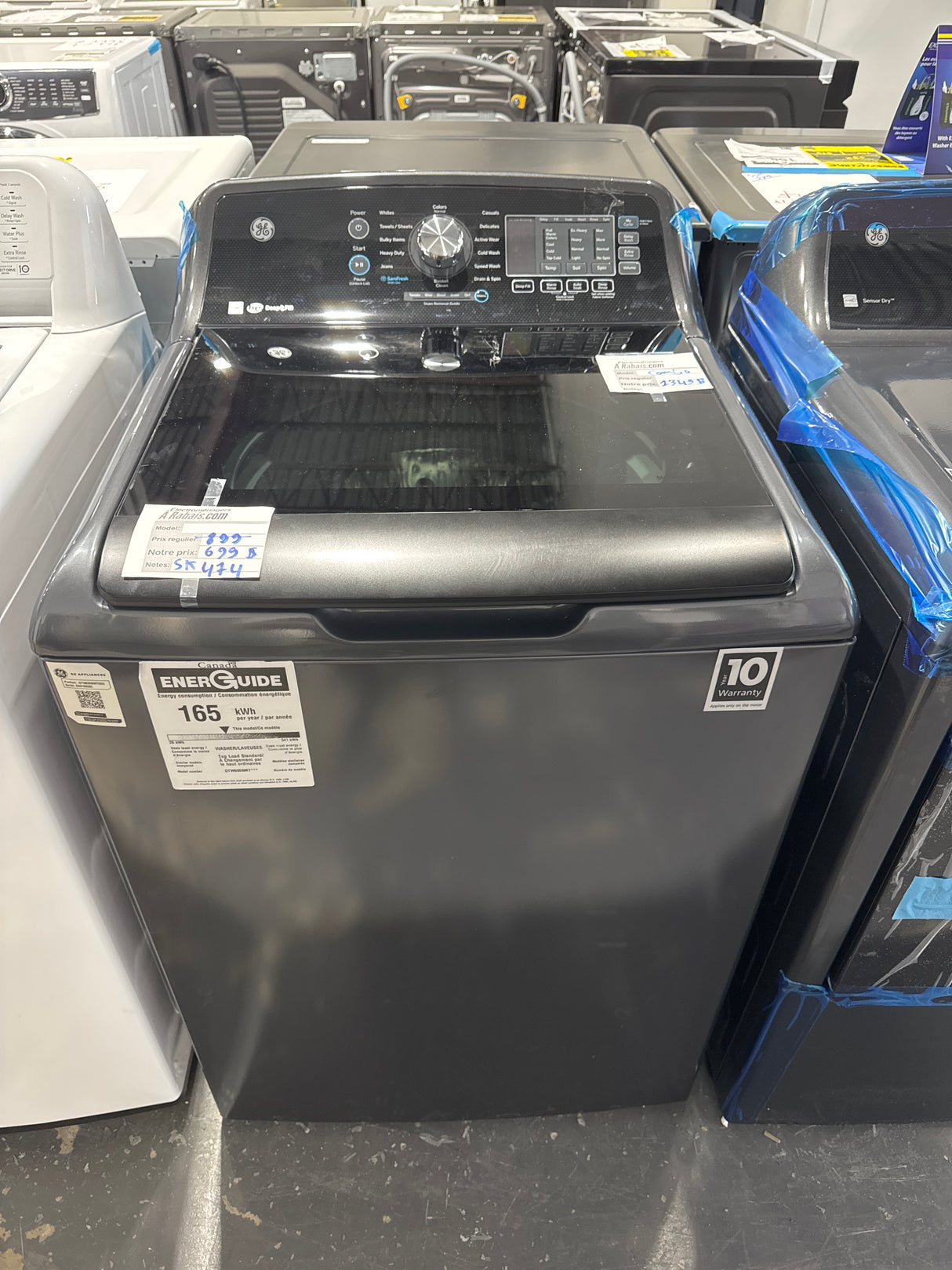 GTW690BMTDG, GTD69EBPTDG - Washer/Dryer Sets - Top load - GE - Open box